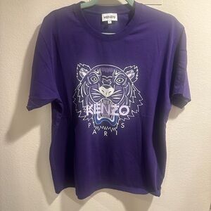 Kenzo Purple Tiger Graphic T-Shirt